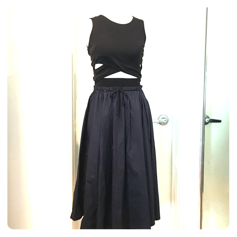 Zara High wastes midi skirt